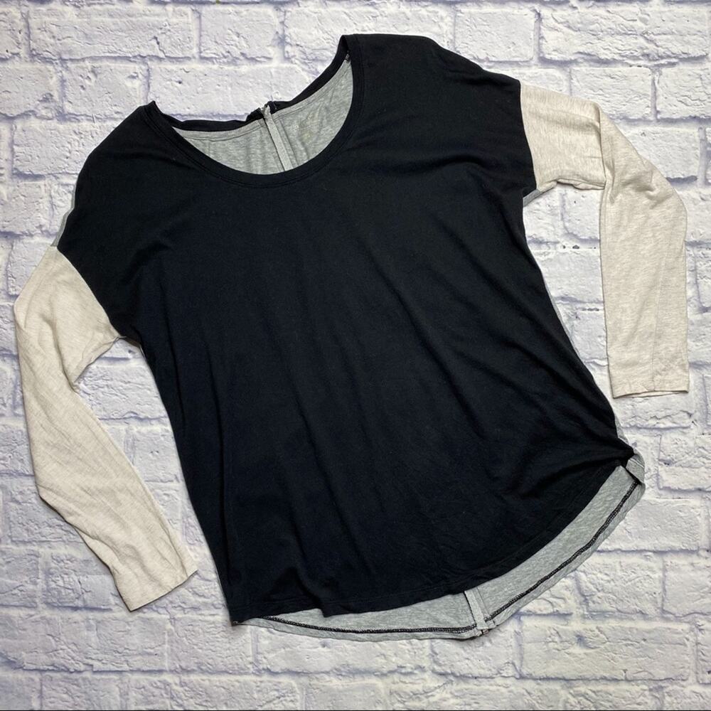 Calvin Klein Performance Zip Down Back Color-block Top